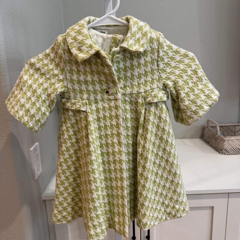 HELENA FOR NEIMAN MARCUS DRESS AND PEACOAT 24 MOS.2 PCS.